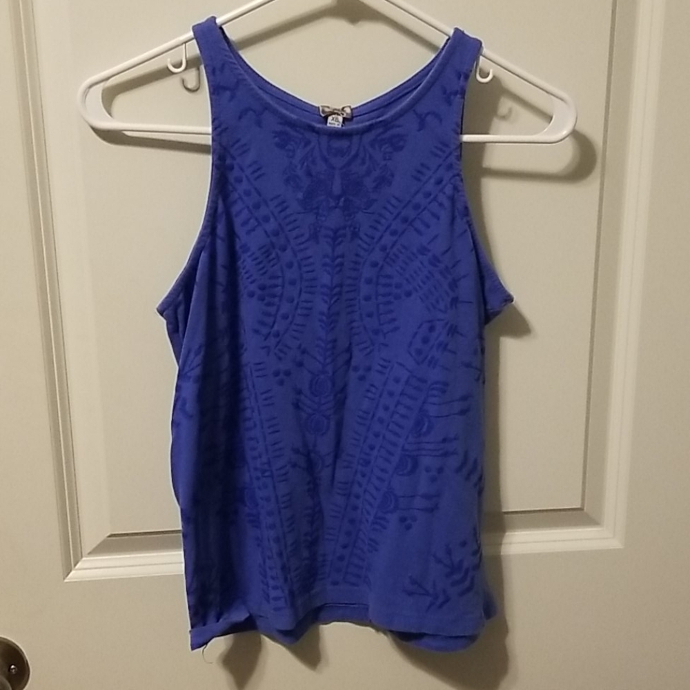 Girls size XL blue tank top